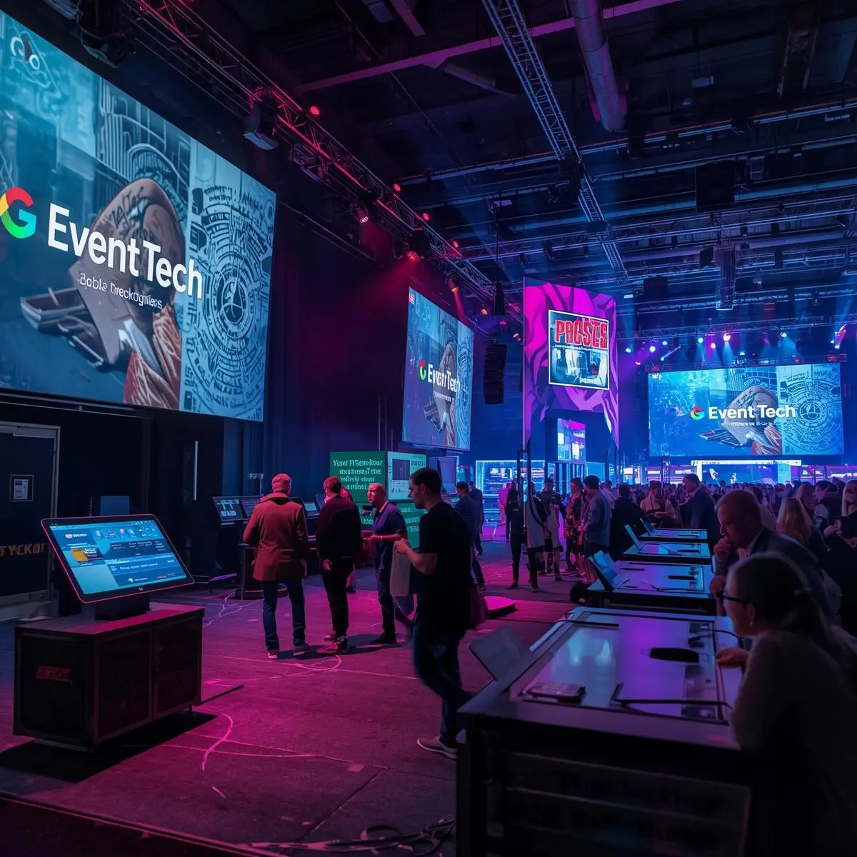 An image describing one of the visuals on the Enterprise AI Engineering and Custom Software page created by Technotery which is EventTech.