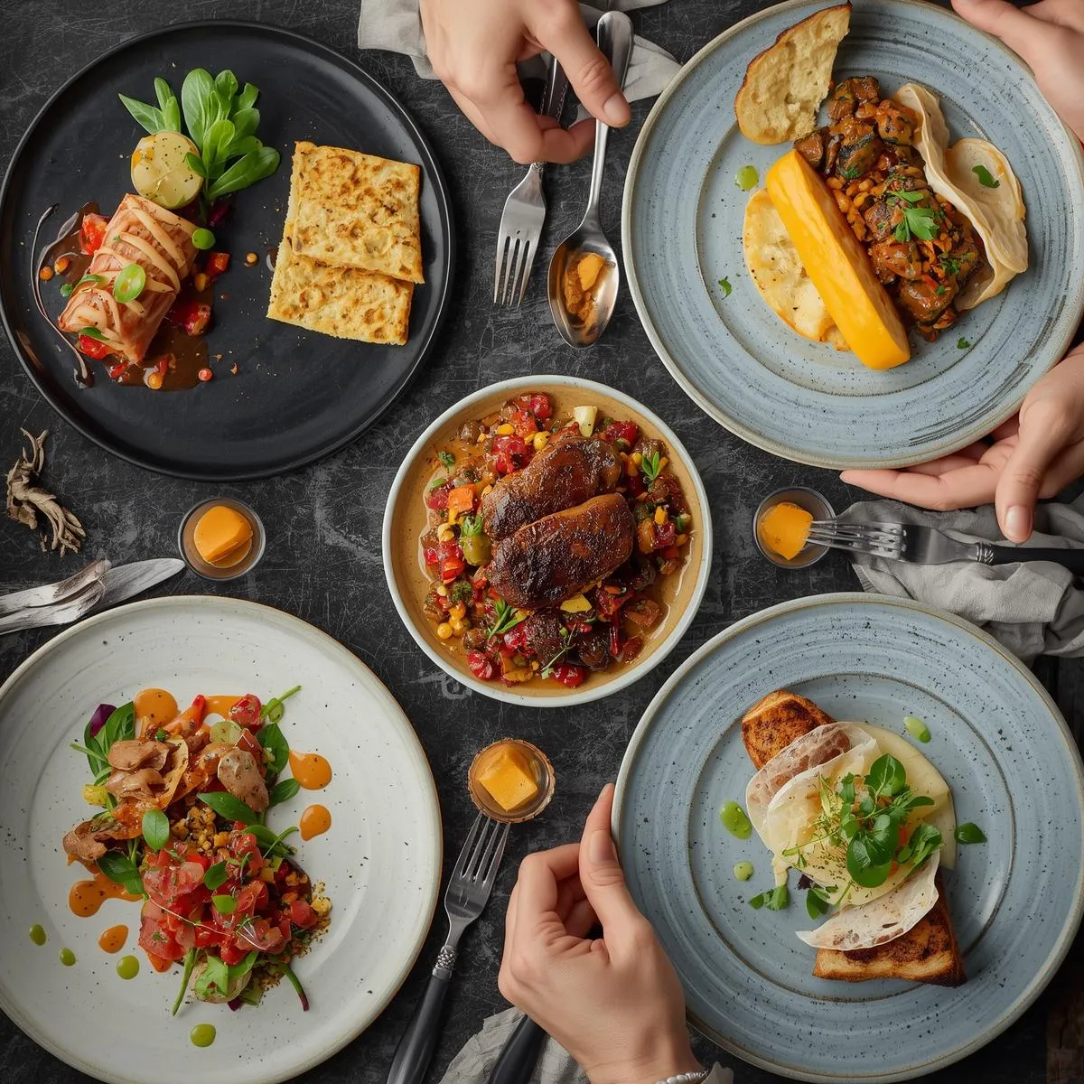 An image describing one of the visuals on the Enterprise AI Engineering and Custom Software page created by Technotery which is Food and Hospitality.