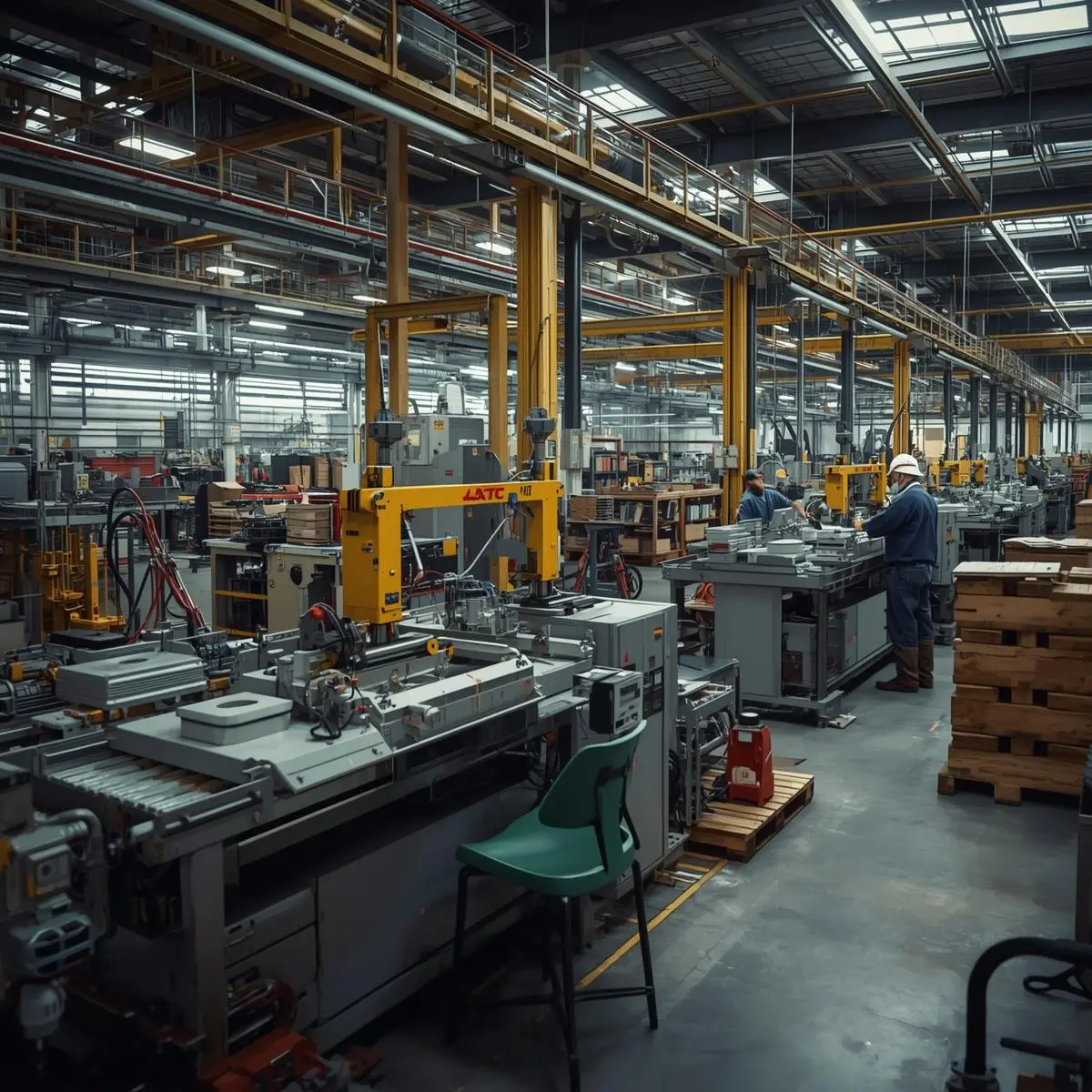 An image describing one of the visuals on the Enterprise AI Engineering and Custom Software page created by Technotery which is Menufacturing.