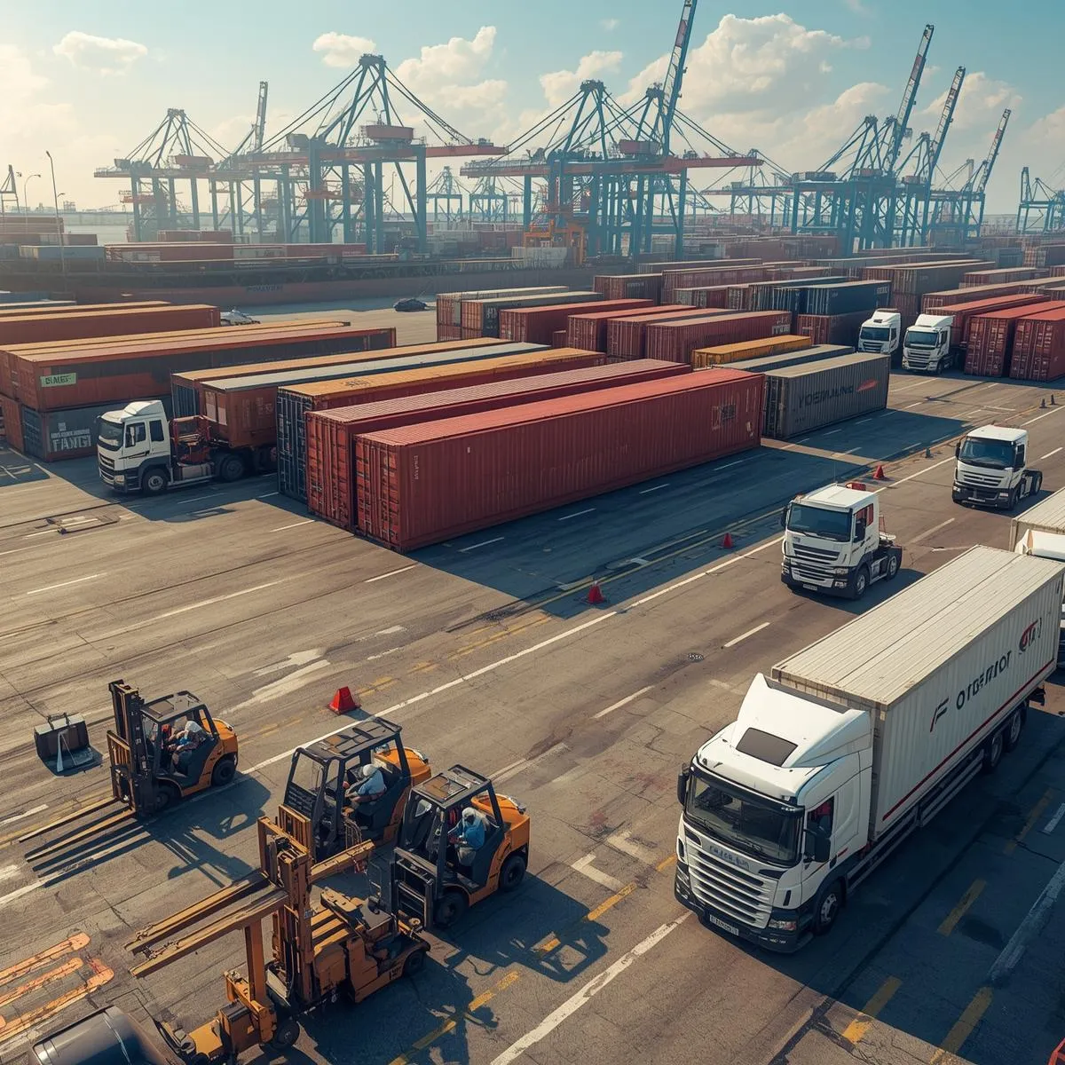 An image describing one of the visuals on the Enterprise AI Engineering and Custom Software page created by Technotery which is Shipping and Logistics.