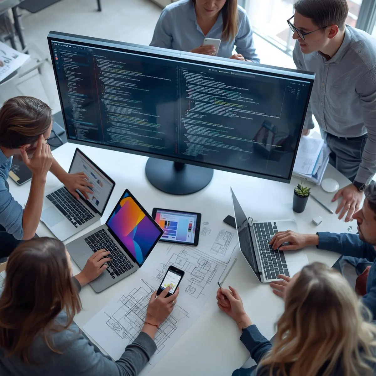 An image describing one of the visuals on the Big Data Solutions Services page created by Technotery which is Machine Learning services.